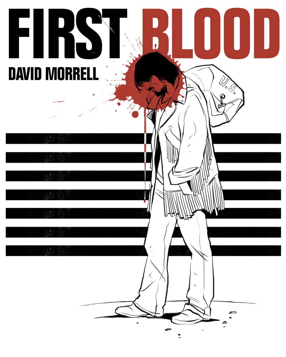 A quick thing I started a while back-- First Blood is one of my favorite novels. 

A scathing portrait of the Military and Police against the backdrop of societal turmoil following the Viet Nam War. Incredibly intense and sad. 