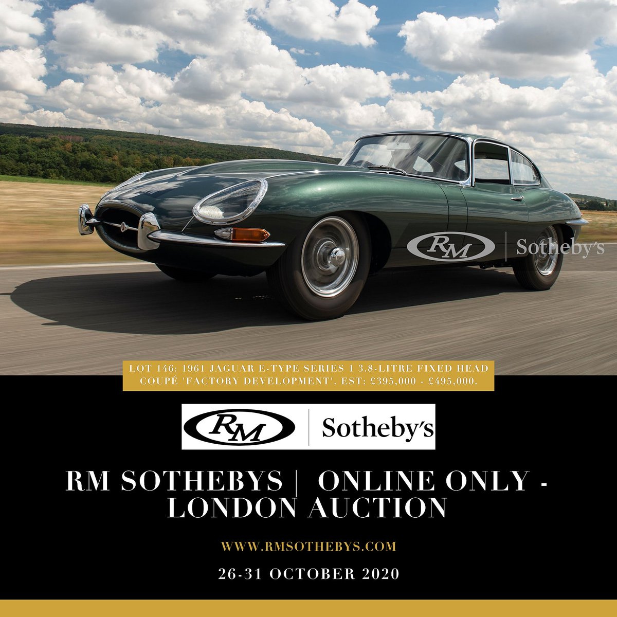_auctionary's tweet photo. @rmsothebys 14th annual London sale has transitioned to an Online Only auction in lieu of the recent cancellation of the 2020 London to Brighton Veteran Car Run.
https://t.co/LqGyGWfv6j

The auction opened at 2:00 p.m. GMT on the 26th and bidding will take place until the 31st. https://t.co/bgc8KF7d9y