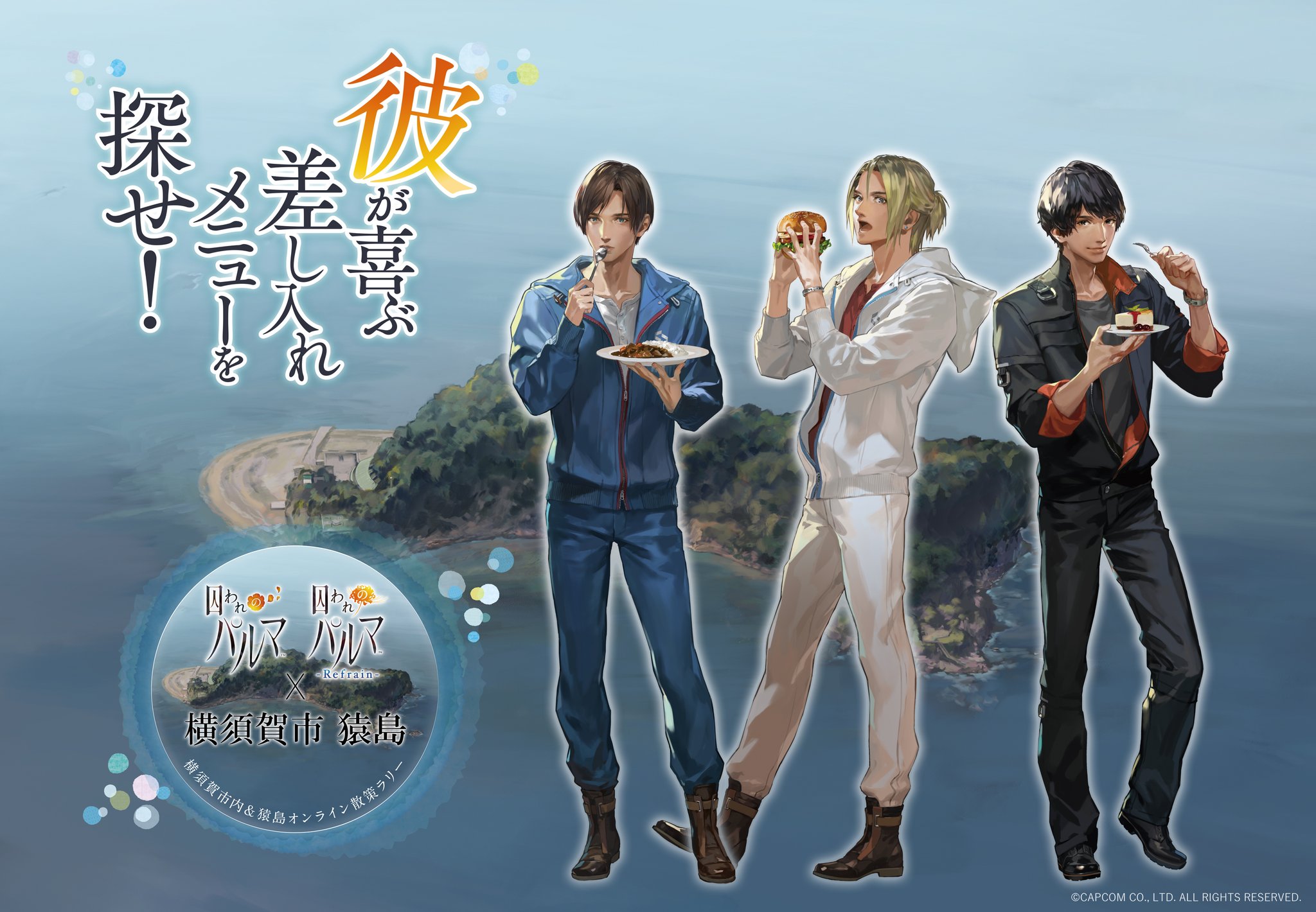 【希少】囚われのパルマ　猿島　Switch チラシ　フライヤー　2枚セット 横須賀市 猿島コラボ開始を記念して、Nintendo Switch「囚われの