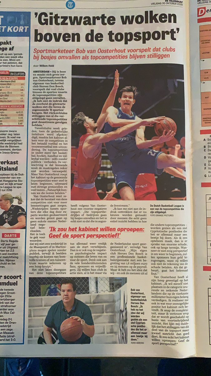 Oprecht en zeer bezorgd om Hockey, Basketball, Volleybal, Handbal, IJshockey en al die andere mooie sport die Nederland rijk is: kabinet: geef aub perspectief; ontwikkel ook hier een roadmap..