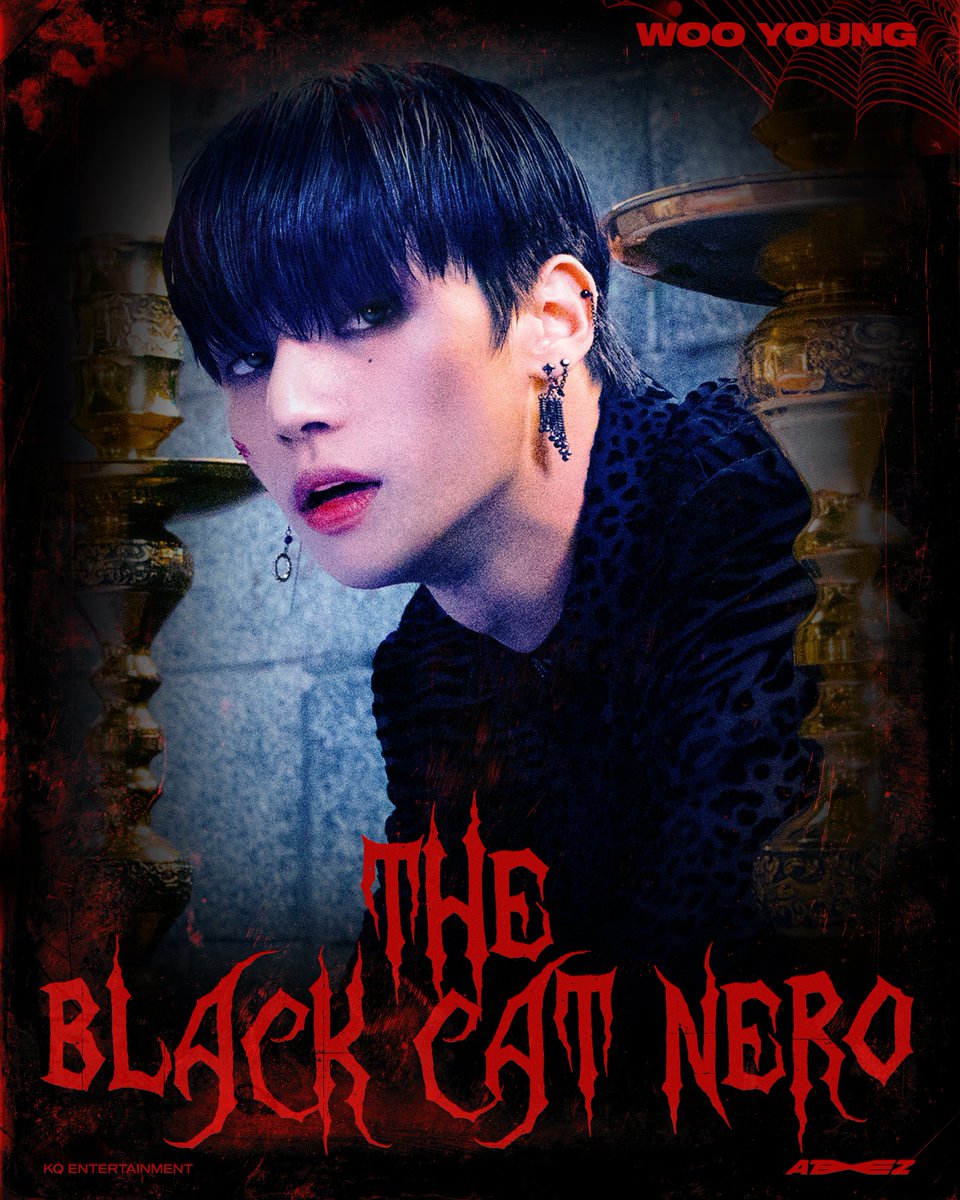 ATEEZofficial's tweet image. [🎃] ATEEZ - 'THE BLACK CAT NERO' Halloween Performance Concept Photo ‘우영(WOOYOUNG)’
⠀
VIDEO RELEASE 2020. 10. 31 12AM
⠀
#THE_BLACK_CAT_NERO #HALLOWEEN #ATEEZ #에이티즈 #우영 #WOOYOUNG