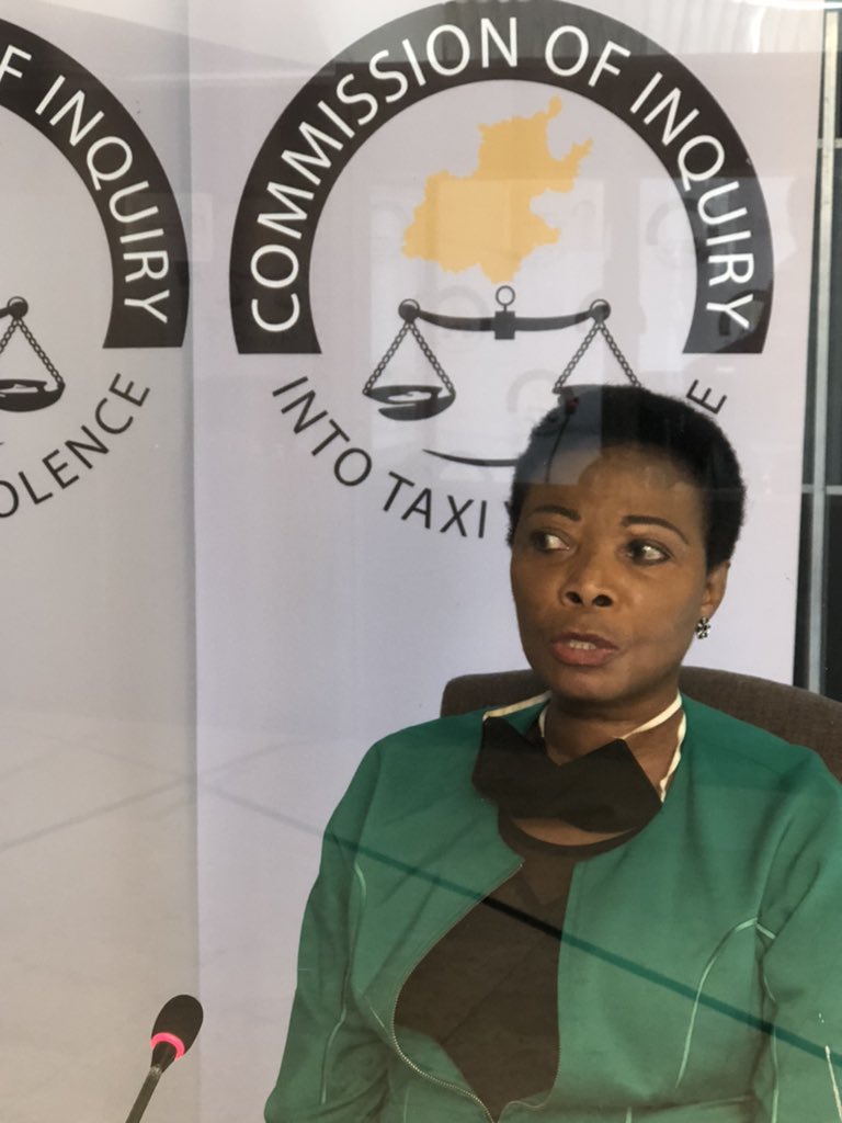 GPTaxiInquiry's tweet photo. Taking the stand today is the Chief of Police in Tshwane Metropolitan, Ms Johanna Nkomo, at the Commission of inquiry into taxi violence. #GPTaxiViolenceCommission https://t.co/uhvowqg8sG