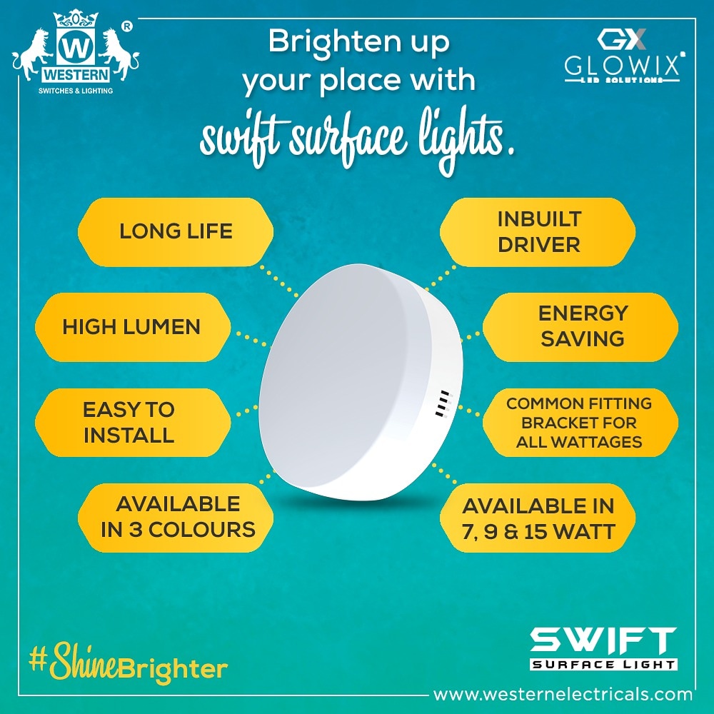 WesternEleInfo's tweet photo. Lights that bring out the best of your interiors. 🏠❤
.
.
.
#WesternModular #SwiftSurfaceLights #SurfaceLights #GlowixRange #LEDDownlight #LED #LEDLighting #LightingSolutions #Luminaires #home #offices #passages #galleries #distinctdesign #modular #highgrade #furniture #interior https://t.co/ksjhjQyVvh