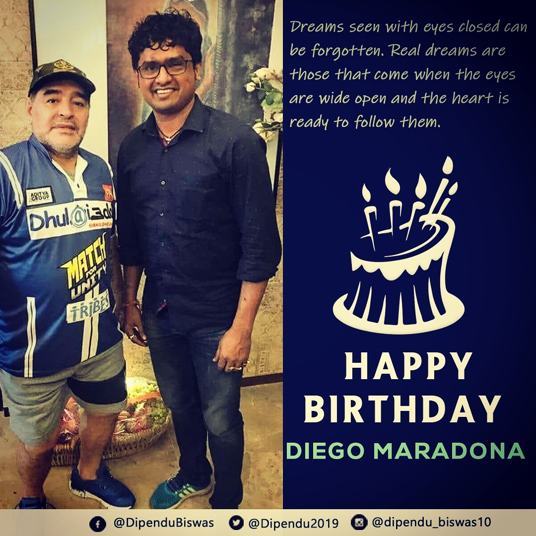 Happy Birthday to the Legend Diego Maradona sir!!    