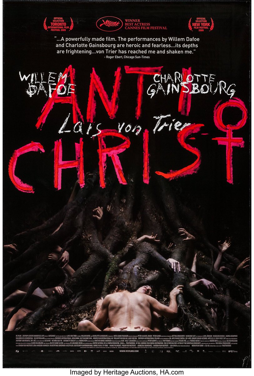 Antichrist:This film is uh... a lot. Personally I think it’s trying too hard to be Shocking Art and comes across as gratuitous. The people I meet who seem to like it the most are A) Serious Art Deciders and B) People who want to see Willem Dafoe’s dick.
