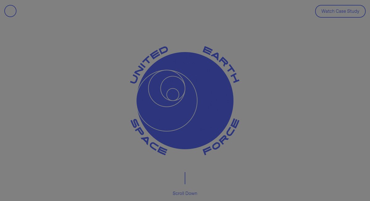 awwwards's tweet photo. United Earth Space Force by @roukho (NL) wins #SOTD! Introducing United Earth Space Force, a full redesign of the visual identity for the U.S. Army's new branch for space operations https://t.co/HDVtnkhfnI #Vector #Storytelling https://t.co/pBKNewbrCc