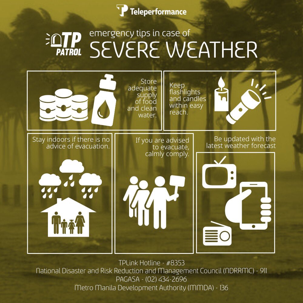 WeAreTPinthePH's tweet photo. Typhoon Rolly entered the Philippine Area of Responsibility last Thursday night. PAGASA says to be prepared as it might be the strongest storm so far this year.
Here's some tips to prepare before the typhoon hits land this coming week.
#TPPatrol #RollyPH https://t.co/FBpKWjWoxG