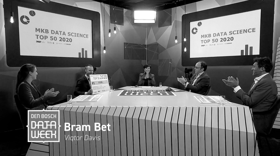 VIQTORDAVIS's tweet photo. VIQTOR DAVIS NL is NR.1 in the MKB Data Science Top 50. What a great pitch from our colleague Bram Bet! Thank you @boschdataweek and Florijnz Corporate Finance for this opportunity and congratulations to all other candidates. #viqtordavis #datascience #responsibleai https://t.co/gJyeAcA6ii