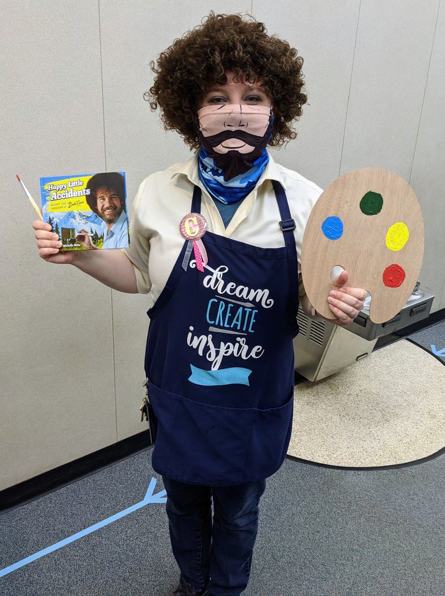 wsemusic's tweet photo. Happy Little Accidents and Five Little Pumpkins Sitting on a Gate for WSE's Book Character Parade! ❤️🎨🎶@WSE_library @WSE_PTO @WSE_Stallions @FBISDvisualart @FBISDFineArts @FineArts_FBISD @HolkupGene https://t.co/ijdOIJpD4t