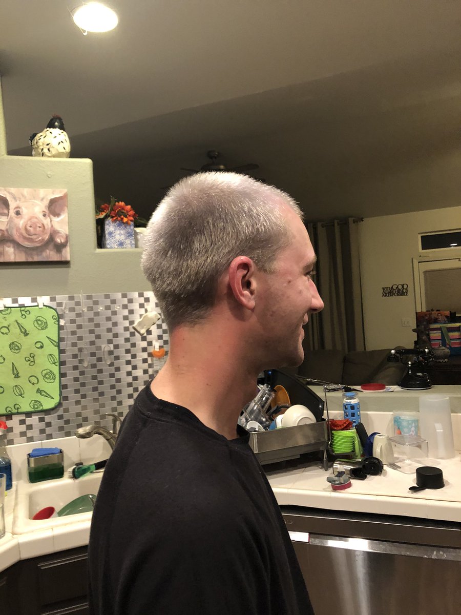 tatytringali's tweet photo. My brother in law wanted to be grey for his Halloween costume. This is how it turned out #greyhairdontcare #greyhair #olaplex #kenraprofessionalcolor #jcpsalon #jcpennysalon #salonbyinstyle #salonlife #cosmoprofbeauty @jcpenney @olaplex @cosmoprofbeauty https://t.co/EfBhvjXsVY