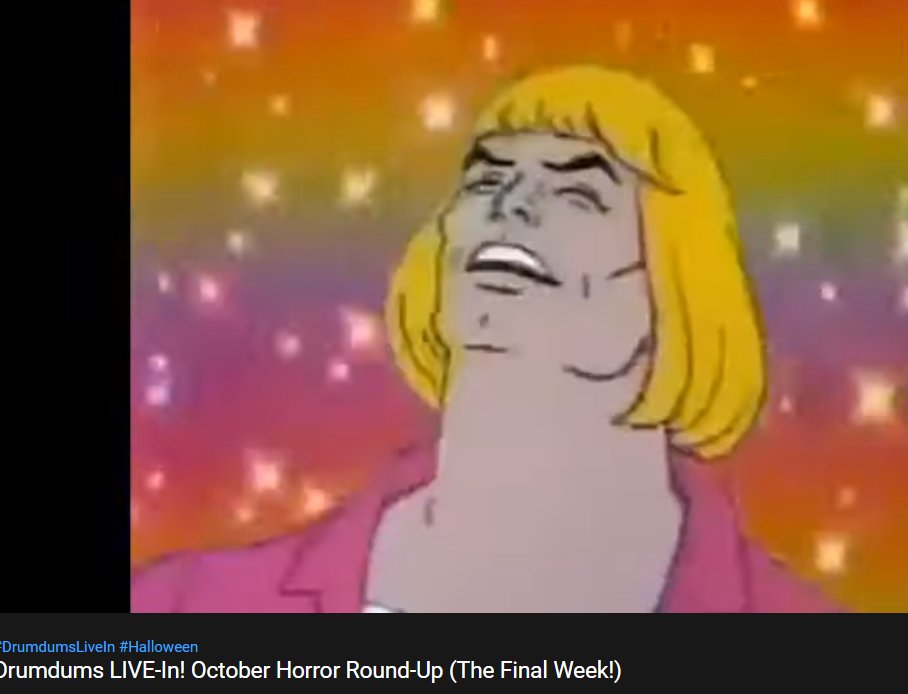 Drumdums's tweet photo. We closed off the month amazingly guys. Had so much fun talking horror and watching He-Man videos with you all! #DrumdumsLiveIn #TheFinalWeek
https://t.co/GdMyFIYsNE https://t.co/JQTKegzsZP