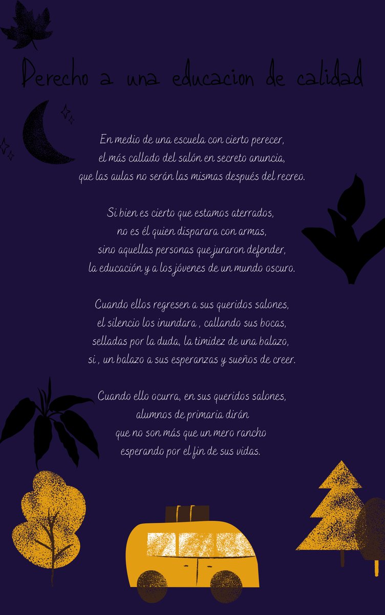 kharold_samir's tweet photo. Poesia a la educacion.
Como parte de la difusion de los derechos funamentales, en este caso la educacion. https://t.co/sr06gBlV9Q