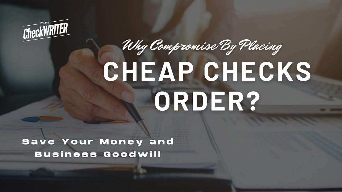 webcheckwriter's tweet photo. https://t.co/GyLvgFtZ4w
Instead of going for cheap checks order in bulk quantity, try printing your checks at home or office on Blank Check paper.
#OnlineCheckWriter #CheapCheckOrder #CheapChecksOrderOnline #ChecksForCheap #CheapPlaceToOrderChecks https://t.co/YZu2d64cC6