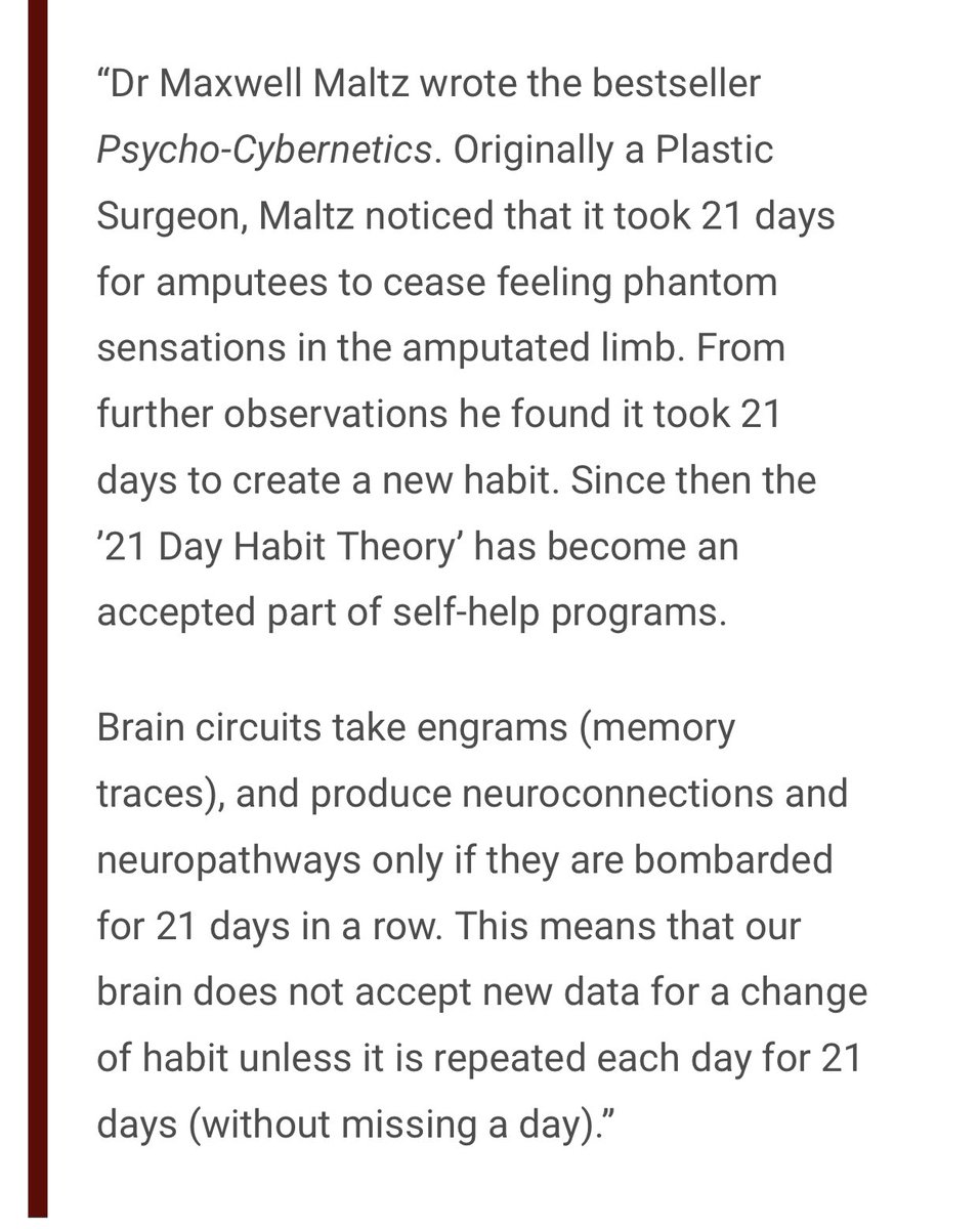 MyKitaboleh's tweet photo. Kenapa 21 Hari ?

Menurut penyelidikan, diperlukan 21 hari untuk membentuk kebiasaan baru, kerana 21 hari adalah masa yang diperlukan agar saluran neuropat baru terbentuk sepenuhnya di otak anda https://t.co/zyx4ky1jNl