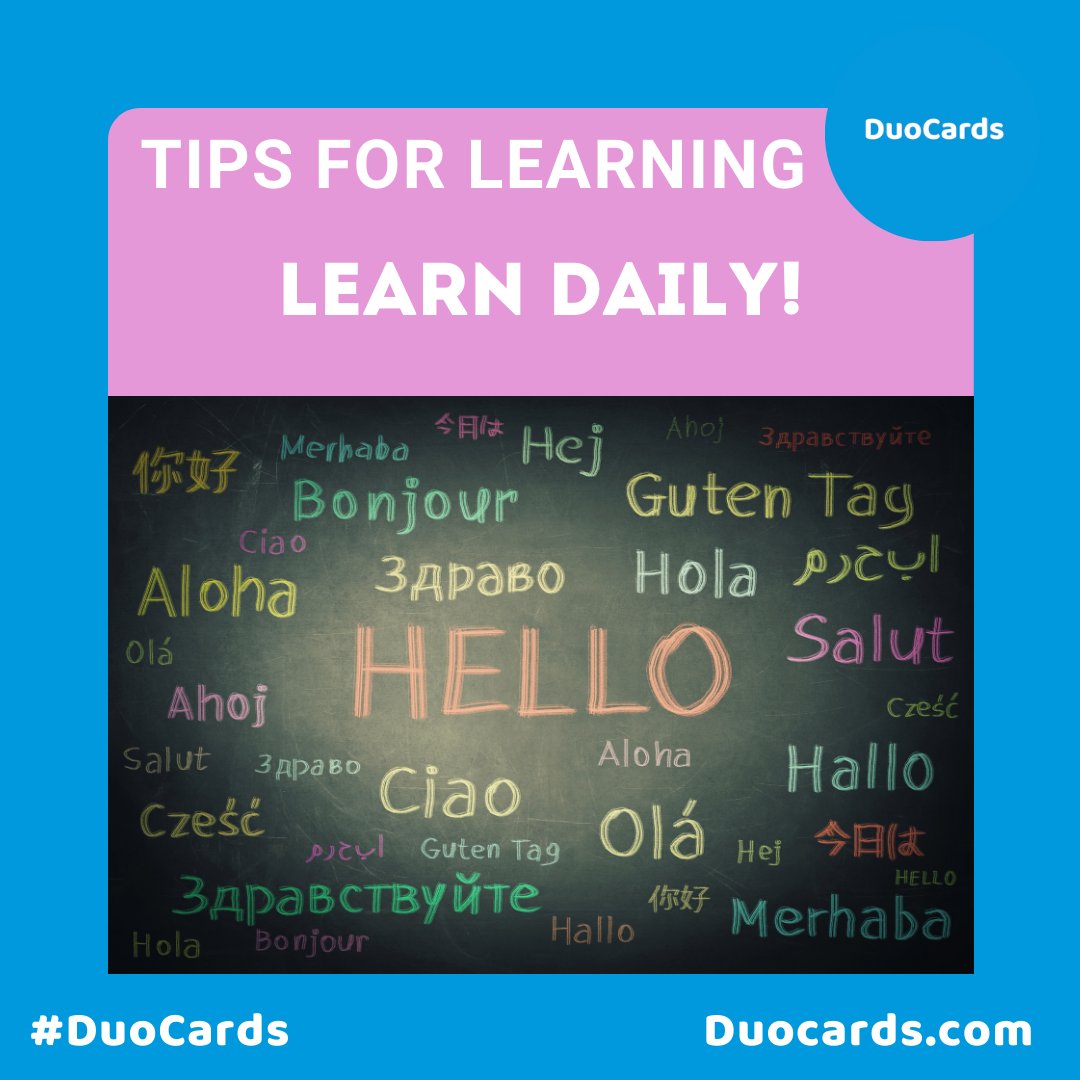 DuoCardsCom's tweet photo. Learn Daily
The desire to learn is what sets up success for the long-term! This is true for just about anything you want to do in life!
#DuoCards #learnlanguages #languagelearning #foreignlanguage #languages https://t.co/LvHbALyI9B