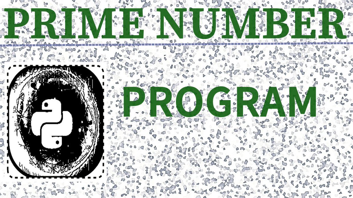 PyAndJs1's tweet image. New video.
Python Program to check whether a number is Prime number or not : youtu.be/uf2ojyZh5aU
#CodeNewbie #DataScience #Python #100DaysOfCode #Numpy #WomenWhoCode #inferno #code #xaelbot @ThePSF @pypi @realpython #women #Coding #codinglife #Python #Telusko @realpython