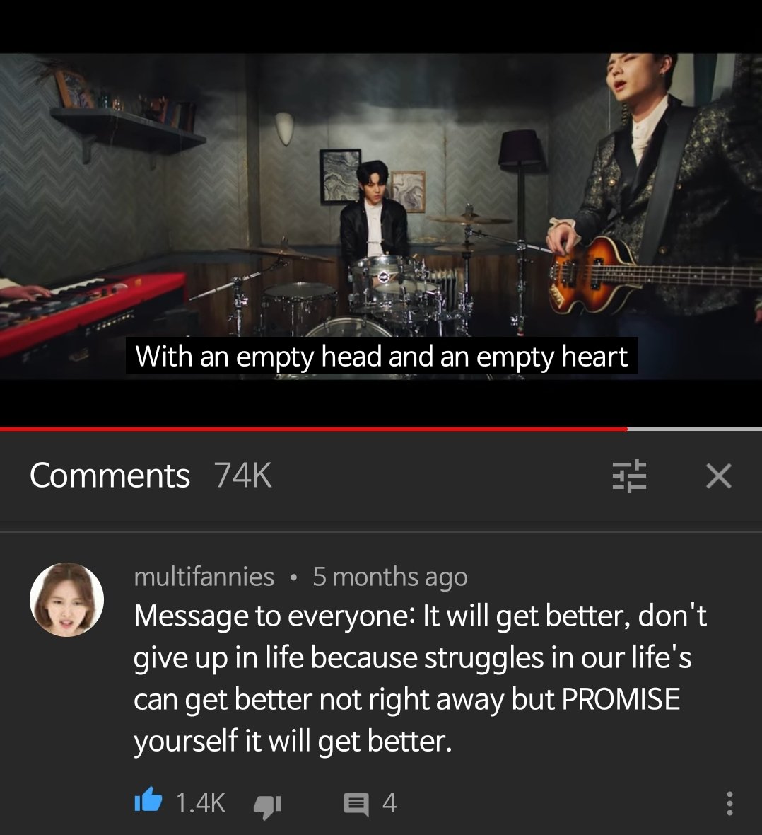  #MAMAVOTE  #DAY6In the comments under Zombie you can always find someone encouraging you that THINGS WILL GET BETTER!