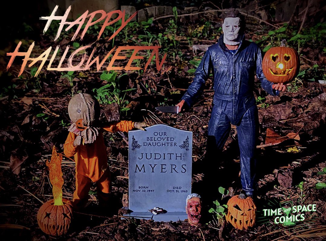 space_comics's tweet photo. Happy Halloween, From
Time And Space Comics! 
.
#halloween #halloween2020 #comicbooks #halloweenmovie #michealmyers #trickrtreat #trickortreat #toyphotography #actionfigurephotography #toys #comicbookstore #samtrickrtreat #jackolantern #happyhalloween https://t.co/NwIO9z4f1F