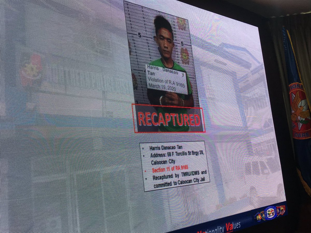 dolandcastro's tweet image. Ayon kay Northern Police District Chief Brig. Gen. Ronnie Ylagan, 9 na sa labingtatlong nakatakas sa Caloocan custodial facility ang naaresto nila