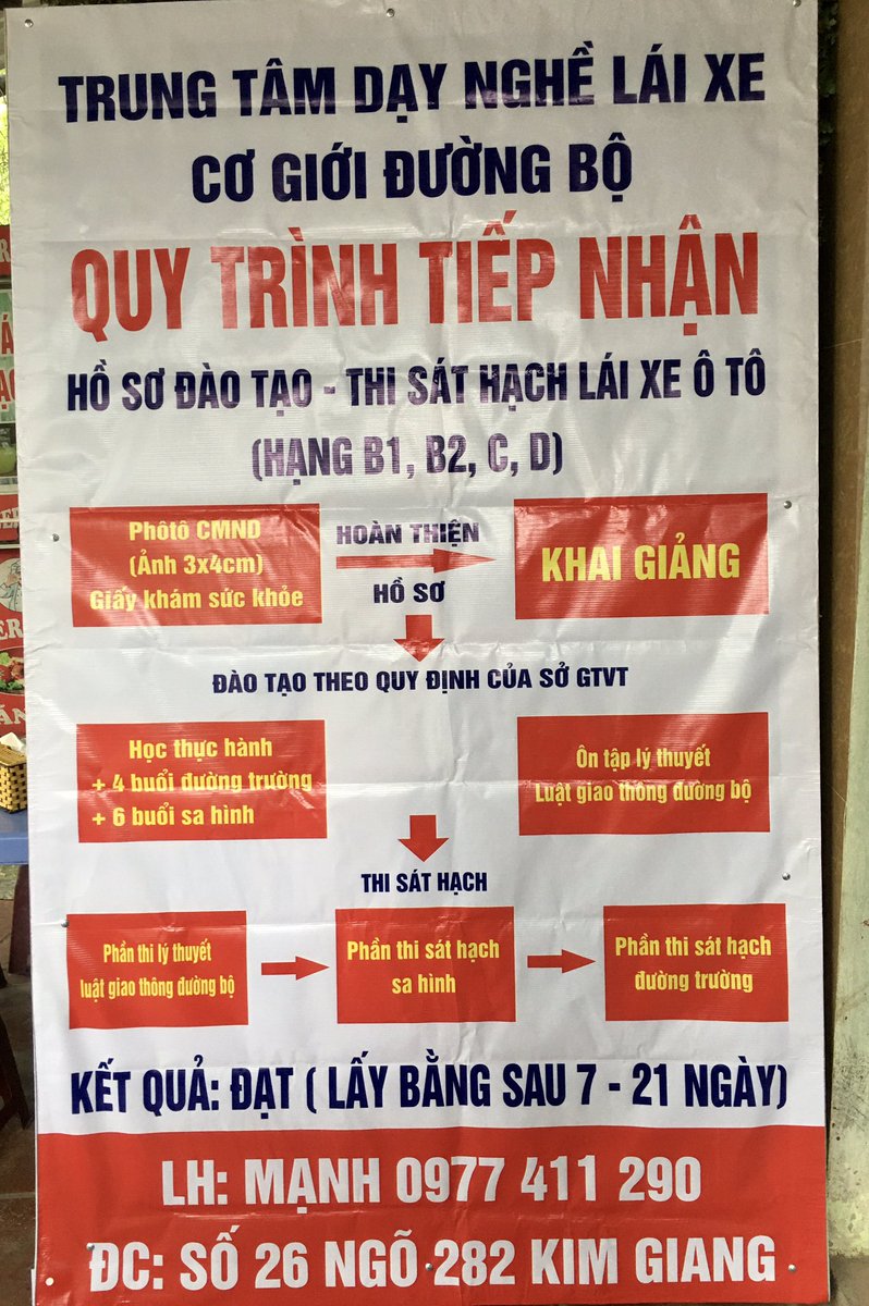 dinhcongmorong's tweet photo. Cung cấp dịch vụ đào tạo lái xe https://t.co/qFzsGpHiWZ