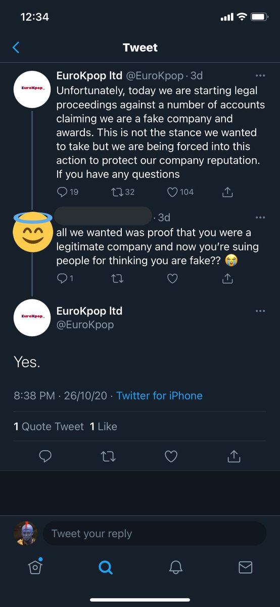 3 days back, many people are asking for proof that they are a legitimate company and instead of providing, they are suing. i get why bc defamation. but as much as i am frustrated as the SNS manager, i wouldn’t ask ppl who wants proof to go search my old tweets?? HELLO??