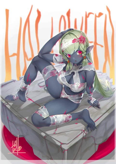 ハロウィン ラズベリー #ダークエルフ #仮装 #ハロウィン #ミイラ #血糊 https://t.co/7xPoelxXM9 