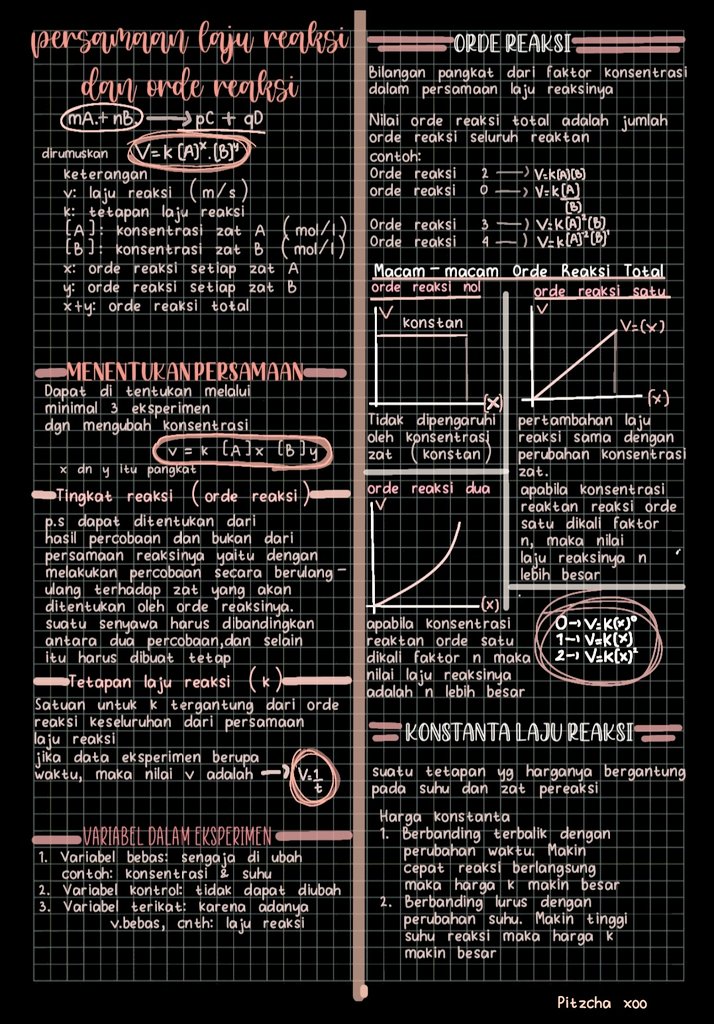 syastaadie's tweet photo. Gaes aku share catetan aku hshshs
Tulisanku emg annoying banget, so ya gitu haha
Feel free to correct me yap!

Materi : ✿Laju Reaksi✿
Sumber: yt (big course, kim ud), materi dr guru, mipi https://t.co/nnyydlRwp6