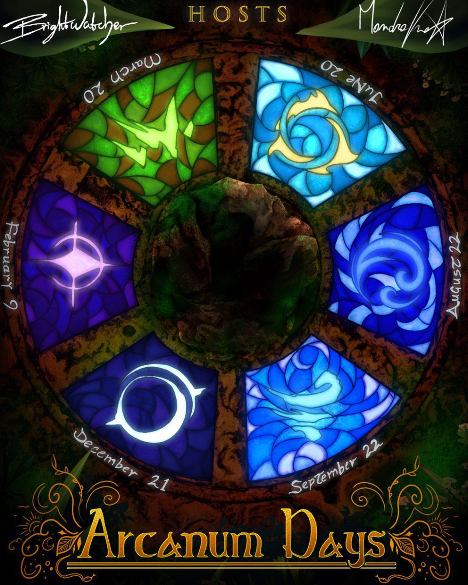 brightwatcher's tweet photo. In the meantime... Why not try browsing the Days we’ve done so far for #ArcanumDays ? Be inspired by and support the artists!
#SunfireMorning
#TideboundTwilight
#SkywingSunrise https://t.co/swDI7tEm20