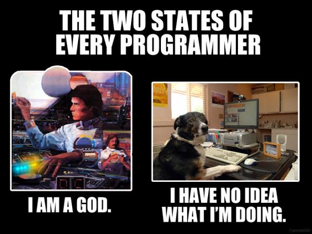 code_memez's tweet photo. two states.....!

#programmer #programming #programmingmemes #amongusmemes #programmerjokesofficial #gta5online #programmerhumor #programmingjokes #programminghumor #programmingisfun #gtasanandreas #amongusfanart #gta5 #gtamemes #codingisfun #gamingsetups #computerengineering https://t.co/RIMgs1c4ps