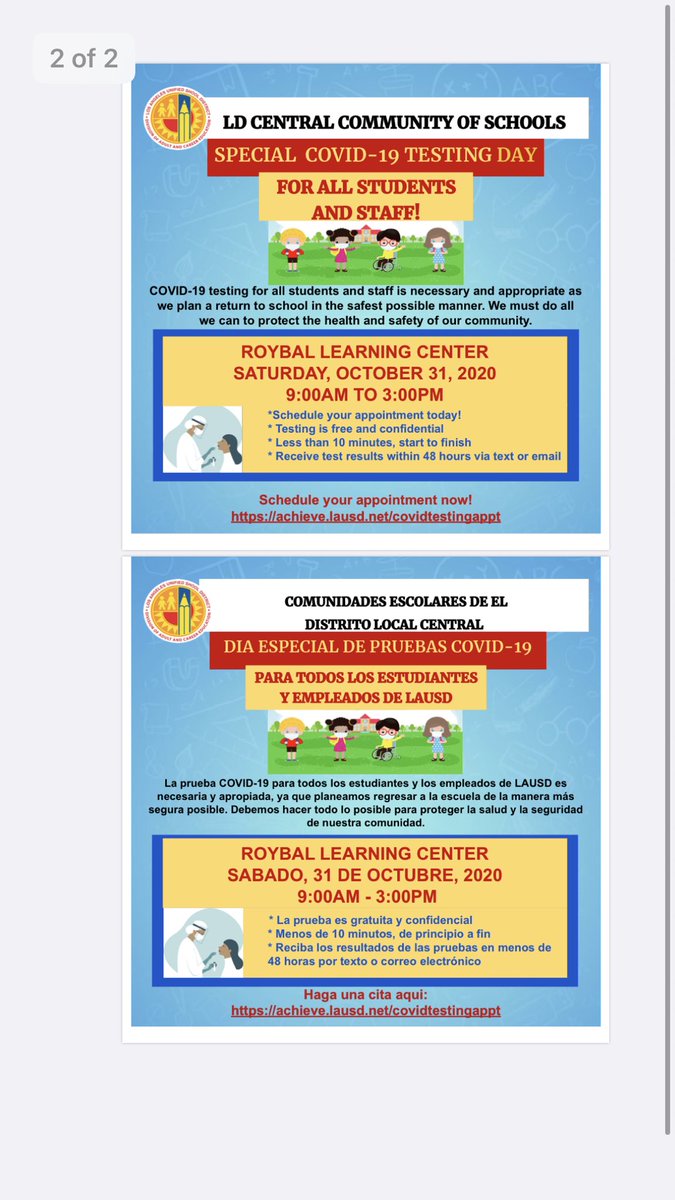 Covid-19 testing available #Scheduleyourappointment