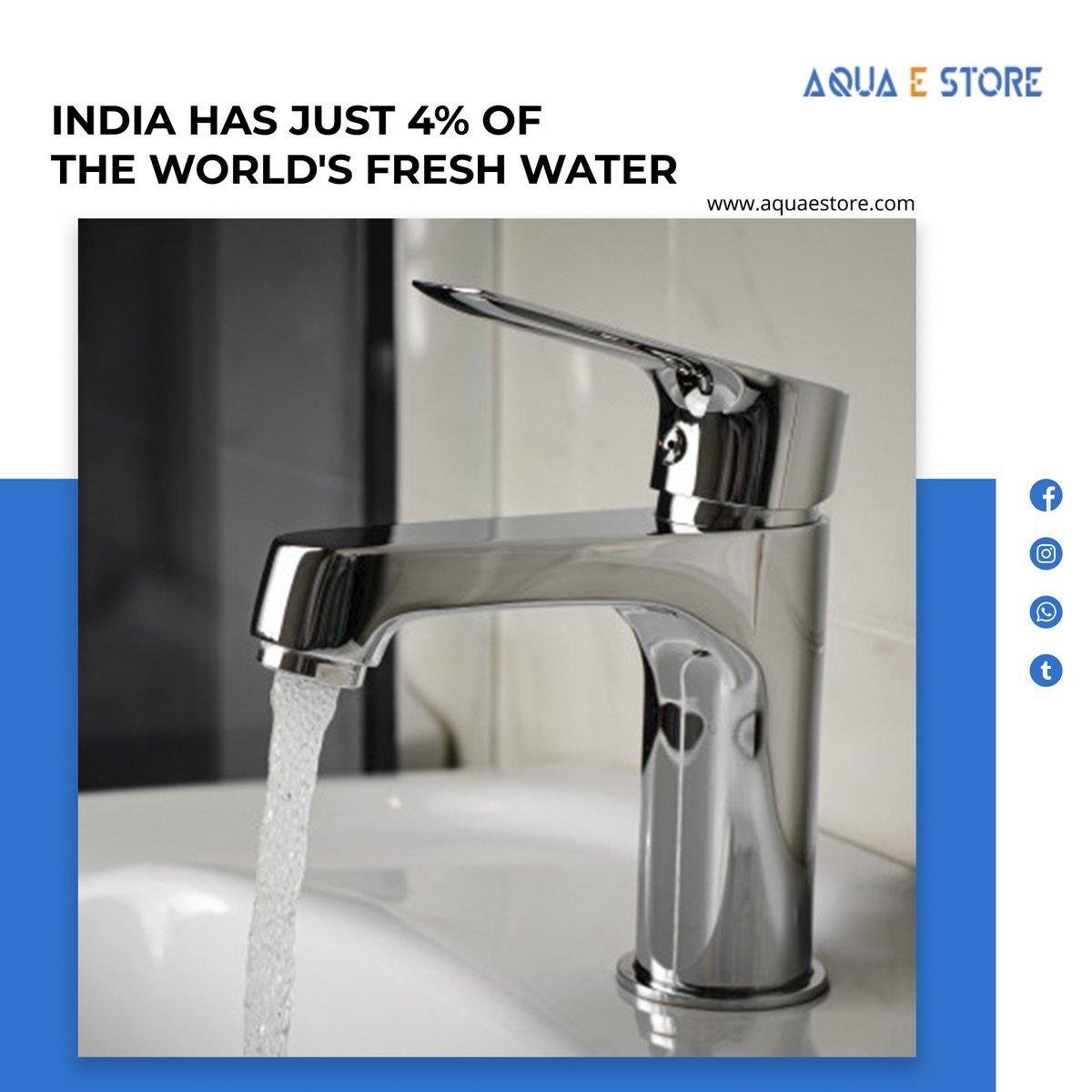 AquaeStore's tweet photo. An estimated 76 million Indians are without fresh water. Conserve Water, Conserve Life. Find out the best water saving product range for your bathroom.
Shop now: https://t.co/S64zEbmvC9

#aatmanirbharbharat #aquaestore #savewater #water #waterconservation #watersavingaccessorie https://t.co/taThcDZVlj