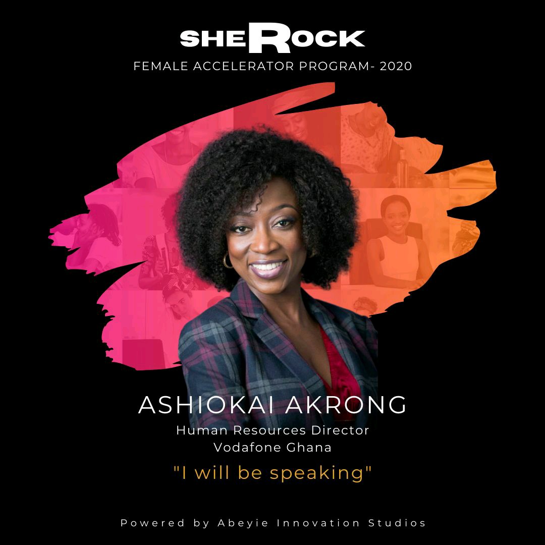 abeyieis's tweet photo. SheRock Female Accelerator Program. Hannah Ashiokai Akrong, Human Resources Director of Vodafone Ghana will be sharing based on her many years of experience in people development. Register at https://t.co/AKnLawiBZj.
#sherock #acceleratorprogram #careerbreak #workingmoms #women https://t.co/qeWJacEIHR