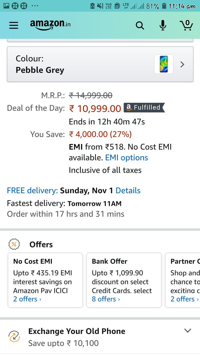 ChalkeJose's tweet image. #AmazonSpecialsRedmiNote9