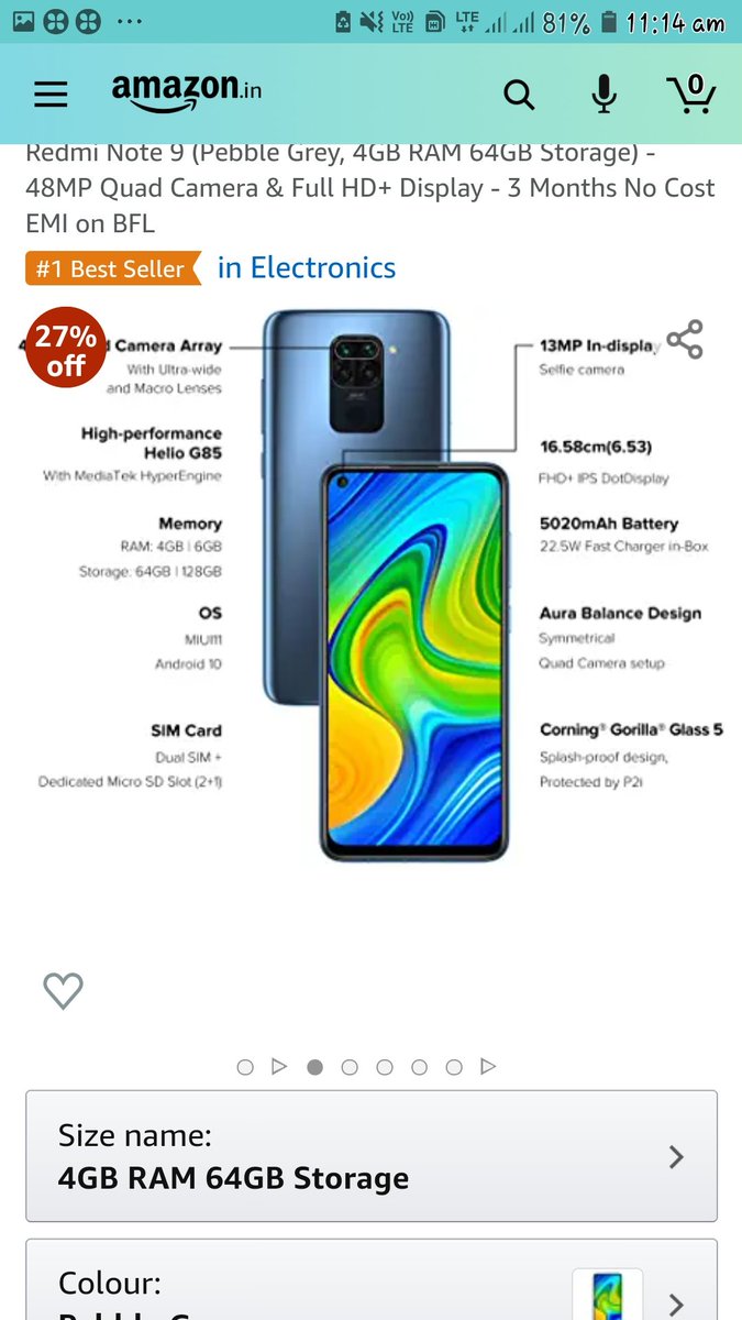ChalkeJose's tweet image. #AmazonSpecialsRedmiNote9
