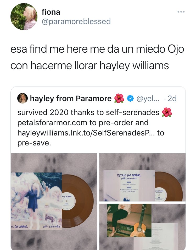 OutParamore tweet picture