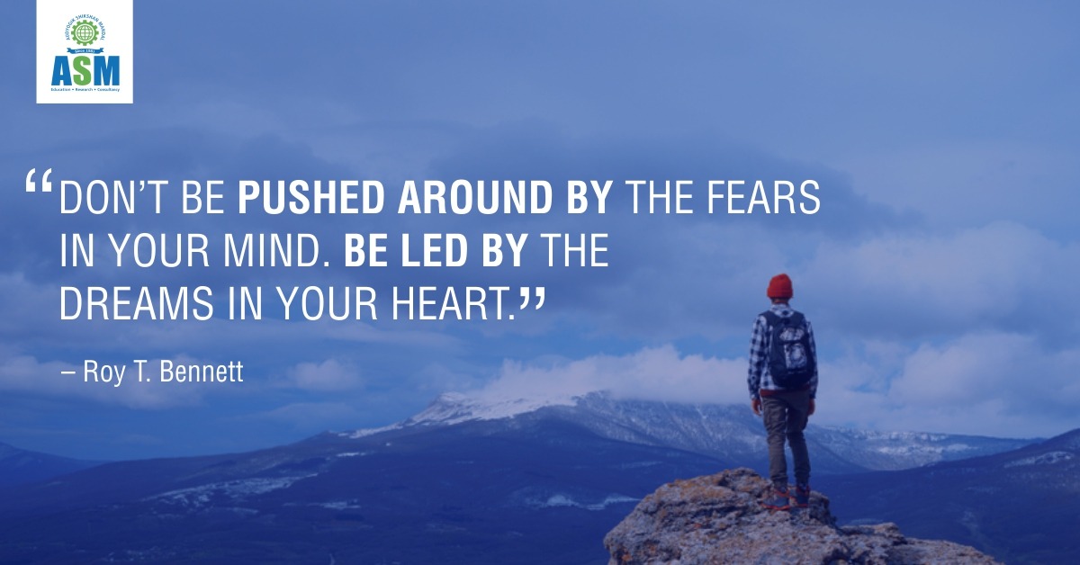 ASM_Group's tweet image. Powering through &amp;amp; conquering your fears will lead your way to success. Balanced thinking of the brain &amp;amp; the heart will allow in stable growth. If you can dream it, you thrive to achieve it.

#ASMGroup #ASMInstitutes #Motivation #MotivationalQuote #Stayfocused #FridayMotivation