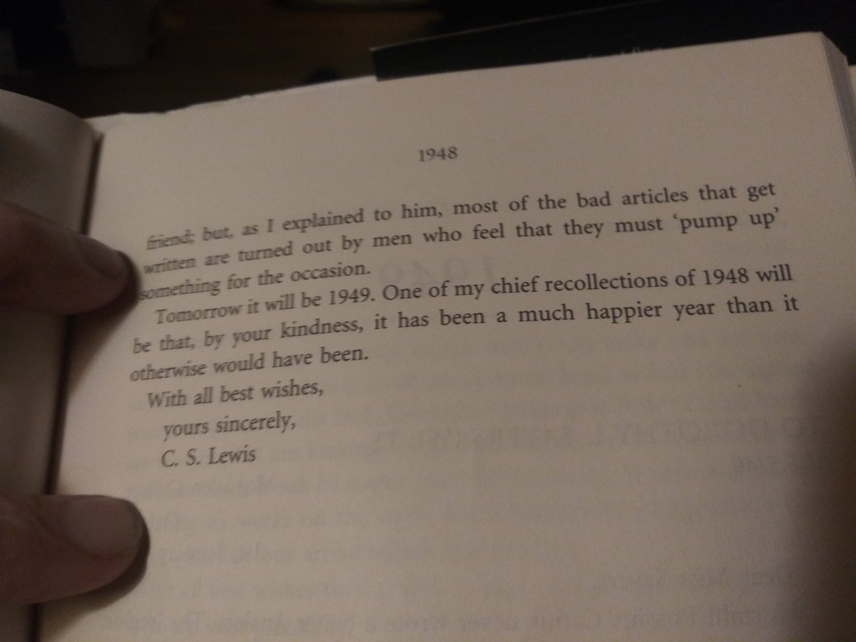 Apparently 1948 was Lewis's version of 2020: