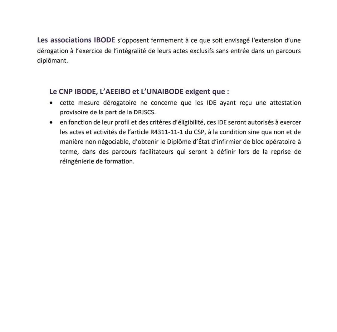 Le <a href="/CnpIbode/">CNP IBODE</a> était invité ce jeudi à la DGOS avec les fédérations d'employeurs et les associations représentatives <a href="/unaibode/">UNAIBODE</a> et <a href="/aeeibo/">AEEIBO</a>.