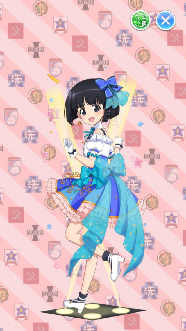 園 ぱる代 戦車道大作戦5周年ガチャ 誰が実装されたかと情報もろくに見ずにとりあえず回したら一発目でいきなりかわいい5周年そど子来た しかも冷泉さんが続いて出てそどまこ ありがとうありがとう これでレベルmaxまで育てればいいそど子が練度9に