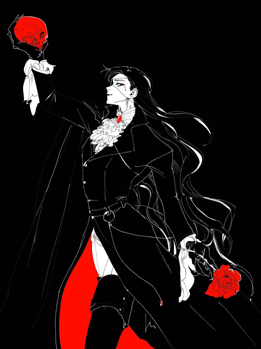 LovTitania's tweet photo. hua cheng king of darkness 💀 #天官赐福 https://t.co/OSJu2x9jKw