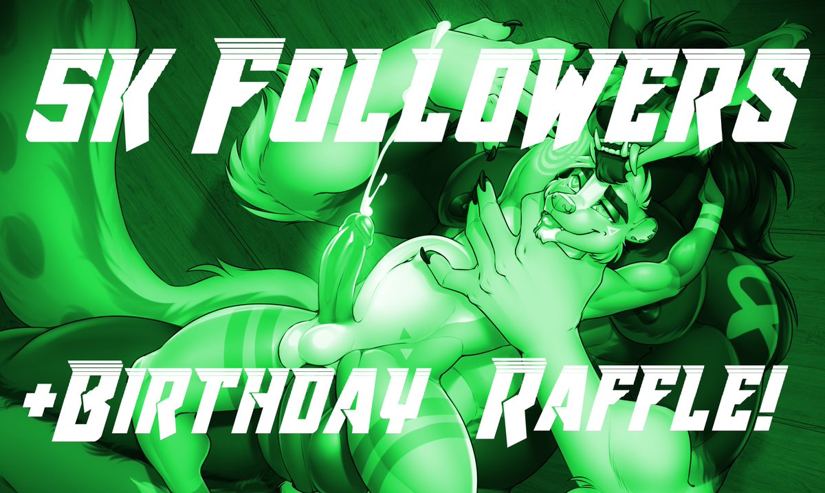 TrashySkunk's tweet photo. Hey guys! To celebrate my 5000 followers and my birthday, I'm holding a raffle! 

The lucky winner will have the privilege to dick the birthday boy Zead in a fully rendered NSFW pic!

Rules in the answer to this tweet! https://t.co/TgGHIzlGSA