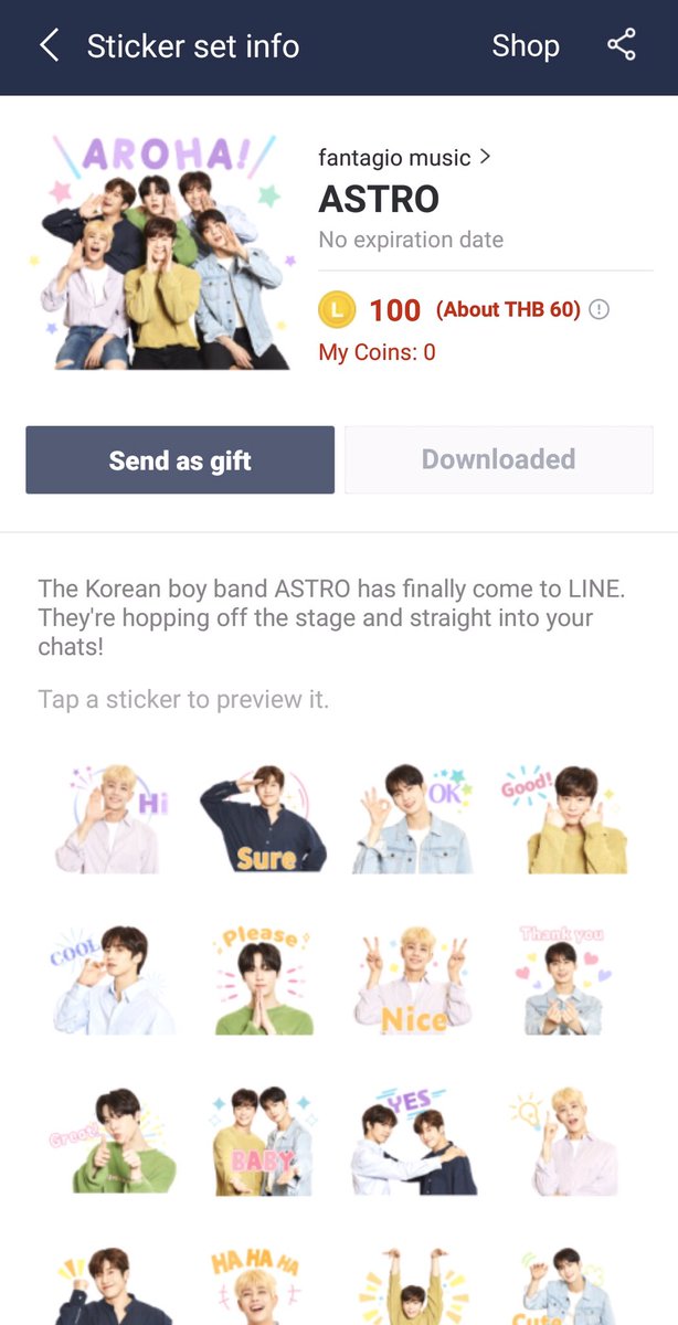 ttarntalzonel's tweet photo. รู้ยังง Astro มี Line stickers แบบ official แล้วน้าาน่ารักมากกโหลดได้ที่ https://t.co/DOPSci6hAV ยังไม่พอมี Line melody อีกจ้าามีทุกเพลงที่เราชอบเลย บอกเลยว่าArohaห้ามพลาดเลย #AstroxLine #Astro #아스트로 #AstroStickers #AROHA https://t.co/2wuB23kX7d