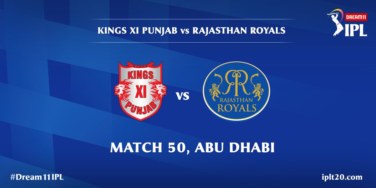 FromPratap's tweet photo. Dream11 IPL Match No:50 Kings XI Punjab takes on Rajasthan Royals
#Match50 #KXIPvRR #Dream11IPL #IPL #India #UAE https://t.co/OZPKj65C6W