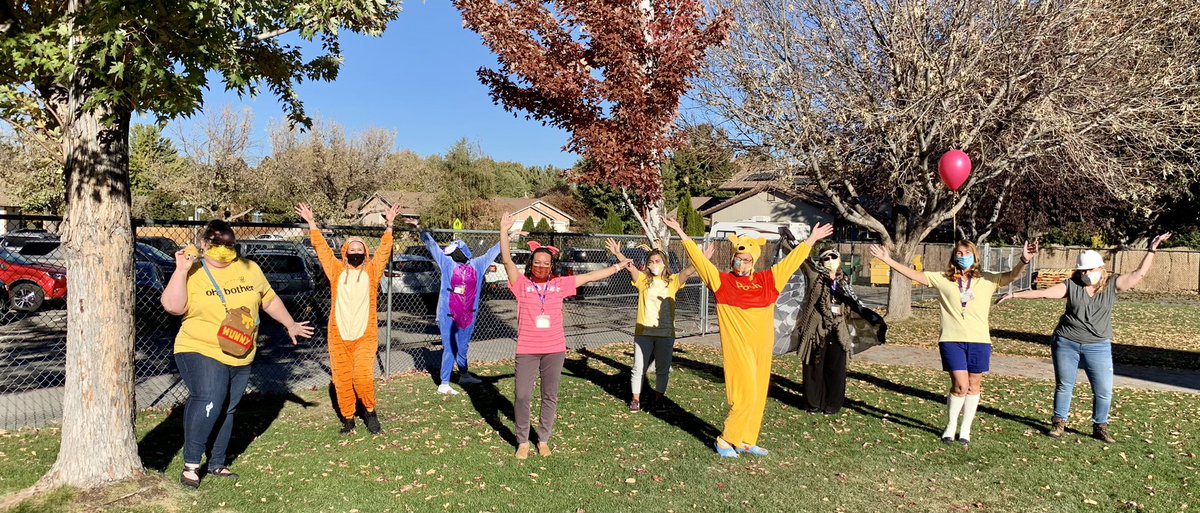 WhiteheadWhales's tweet photo. Costume day at #JWES brought out some friends from the 100 Hundred Acre Woods. https://t.co/QGZf5IWZdd
