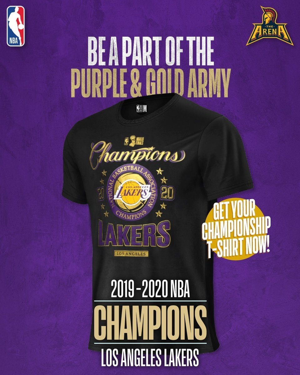 NBAIndia's tweet photo. Join the @Lakers' celebrations. Grab your official NBA Champs Locker Room tee NOW.
Visit: https://t.co/mQnbX8RDzE https://t.co/OVI6js2tWy