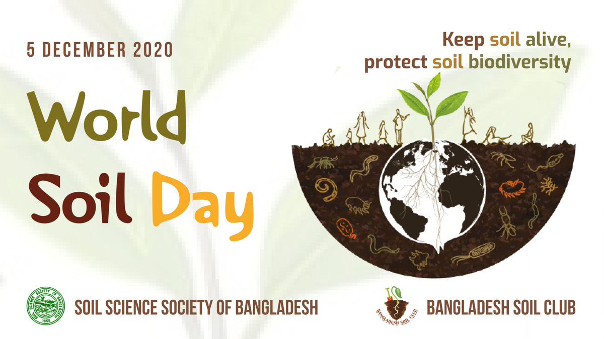 BDSoilClub's tweet photo. #worldsoilday2020
#bangladesh
#SoilScienceSocietyofBangladesh
#BangladeshSoilClub
#KeepSoilAlive #ProtectSoilBiodiversity
#December05 #2020 https://t.co/BCATyxIZkj
