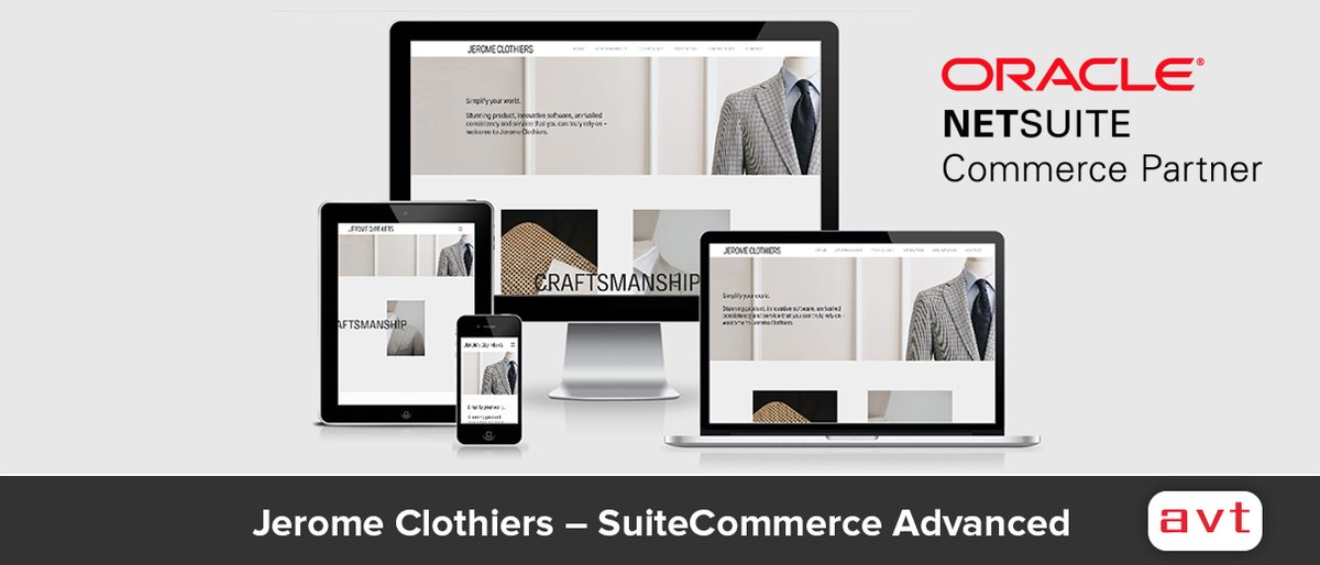 AVT_ANZ's tweet image. AVT B2B/B2C Portals &amp;amp; eCommerce – Case Study

Jerome Clothiers is an innovative online ordering solution for tailor-made Suits, Trousers, Shirts and more:
abvt.com.au/jerome-clothie…

#AVT #AVT_ANZ #AVTSolutions #OracleNetSuite #NetSuite #eCommerce #SuiteCommerceAdvanced #NetSuiteSCA