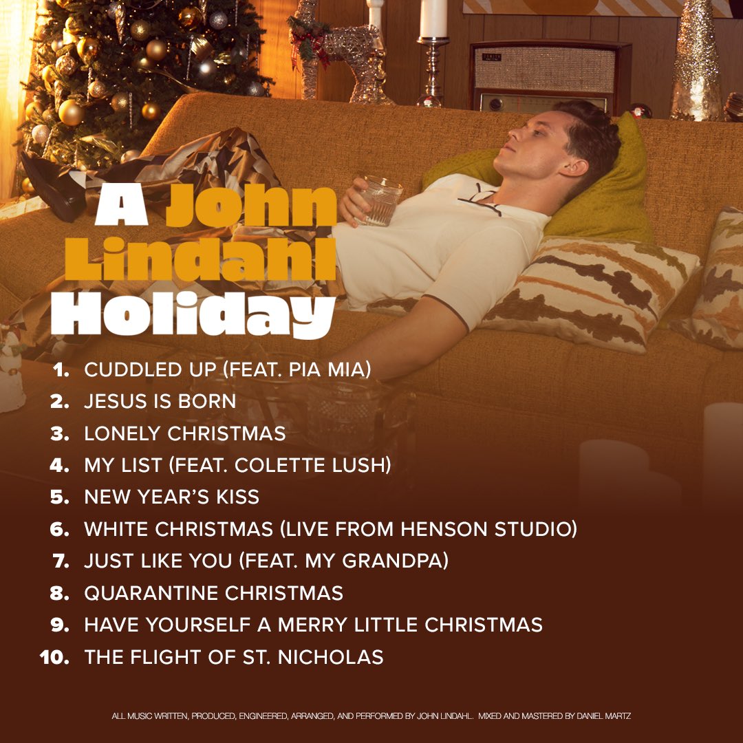 JohnLindahl's tweet photo. “A John Lindahl Holiday” available everywhere now.  🎄🎁

https://t.co/9uvyKYbeRL https://t.co/AZDJsCOIN1