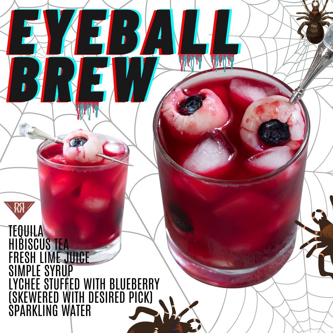 RhythmRoomLA's tweet photo. Still up eh?? Election is near! Need a quick break from that Voter Information Guide? How about deciding which of these cringe worthy Halloween cocktails you're going to make this weekend? We can’t decide which of these is #Worstcocktail name? 🤣🤣🤣 #halloweencocktails https://t.co/SuXy5dkDd7