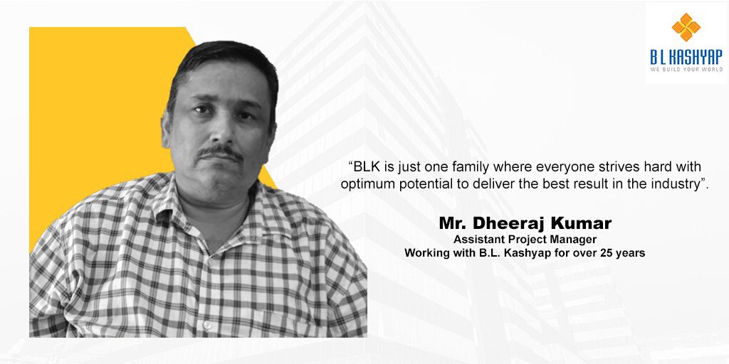 BLKConstructs's tweet photo. When asked what #BLKashyap stands for in his mind, Mr. Dheeraj Kumar spoke about the dedication and focus that the organization displays at every step.
#WorkingAtBLK #BLKashyap 
#BLK #BLKMotivation #BLKConstructions #BLKConstructs #MotivationalQuotes #BLKQuotes #Motivation https://t.co/f4SKZuMVTu